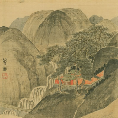 不是等闲到,须知会合稀;水行清骨发,云卧冷裳衣;桐挂秋阴薄,松寒 | 宋·胡权 殊圣寺