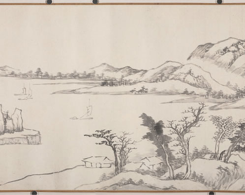 竹云罩径,桐露飞檐,秋光此际清绝;老屋三间,占几许、林风池月;棐 | 清·叶绍本 梦横塘 题