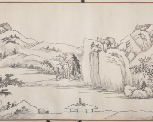 寒岩一夜风雷恶,师子迸断黄金索;骅骝万里追不回,声沈宇宙空山岳 | 元·明本 送吉上人之江