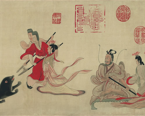 坏堞颓关暮烟积;悄乎无人,祇闻江声千尺;混茫极;恍见水仙海妾,采 | 清·陈维崧 过涧歇