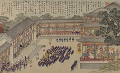 城郭年来静,官衙夜不扃;照窗松炬烂,入座柏香清;山近云偏重,秋高 | 明·陈琏 宿登封马县丞