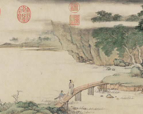 依然东野先生也,门径萧条如寄;谁家梁肉,到处笙歌,岂识广文风味 | 清·黄永 望远行 饮孟