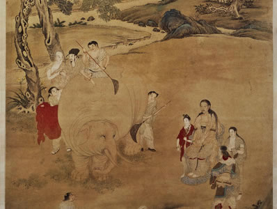岁序匆匆,又是清明时候;野棠花落,小院闲清昼;芹泥润浦,燕子归来 | 清·丁白 传言玉女 闲