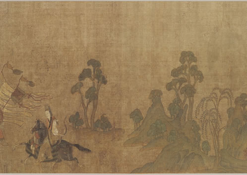 虹收残雨;蝉嘶败柳长堤暮;背都门、动消黯,西风片帆轻举;愁睹;泛 | 宋·柳永 引驾行