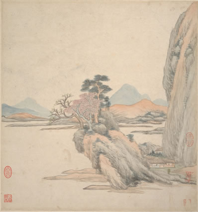 张生寄我《桃源图》,桃源有路归何日;高堂坐见武陵溪,犬吠鸡鸣犹髣 | 元末明初·贝琼 张继善