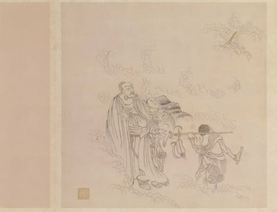 空水潮色净,澹然湖上心;舳舻轻且进,汀洲如可寻;秋风洄溯险,落日 | 唐·释泚 游元象泊