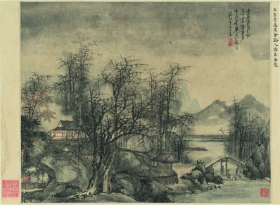 瑶瑟声悲,洞庭落木秋风急;兰旌桂棹水中央,渺渺烟波隔;独倚危楼百 -- 廷标女 烛影摇红 楚中