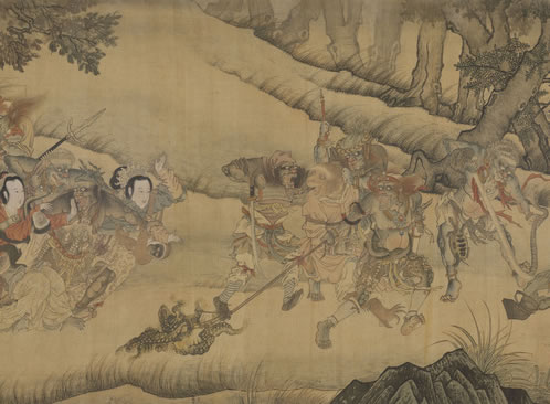 蜀魄啼来春寂寞(来鹏),年华近过清明(韩翃);水流花谢两无情(崔 | 明末清初·沈自继 临江