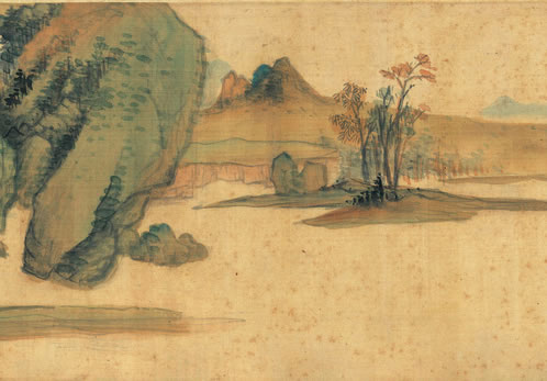 金明池水清且涟,宝津楼阁三山巅;鱼龙一鼓雷破壁,貔虎万艘风动天 | 元·李源道 题王朋梅金