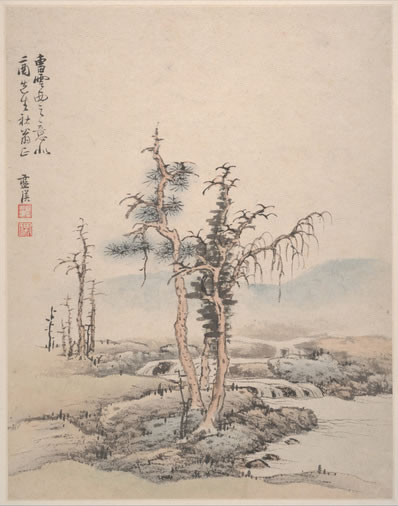 片轻帆、水远山长;鸿雁将来,菊蕊初黄;碧海鲸鲵,兰苕翡翠,风露鸳 | 元末明初·倪瓒 折桂令